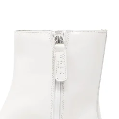 Walk London Abbey Zip Up Cuban Heel Boot White Online