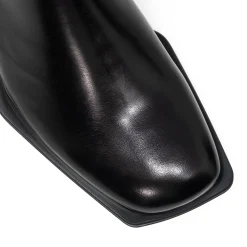 Walk London Abbey Zip Up Cuban Heel Boot Black Shop