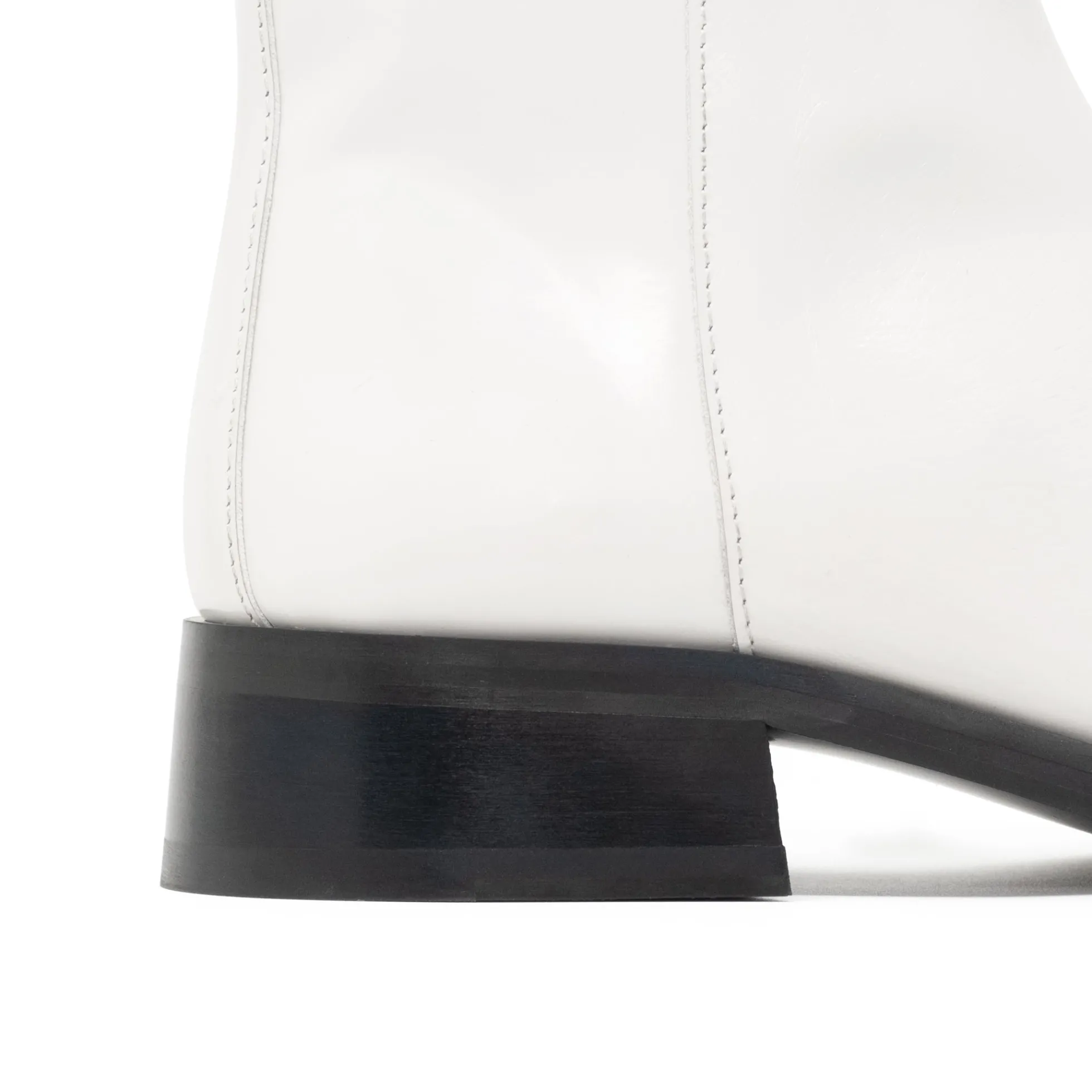 Walk London Abbey Zip Up Cuban Heel Boot White Online
