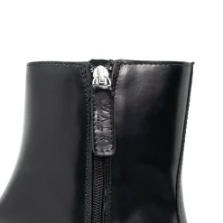 Walk London Abbey Zip Up Cuban Heel Boot Black Shop