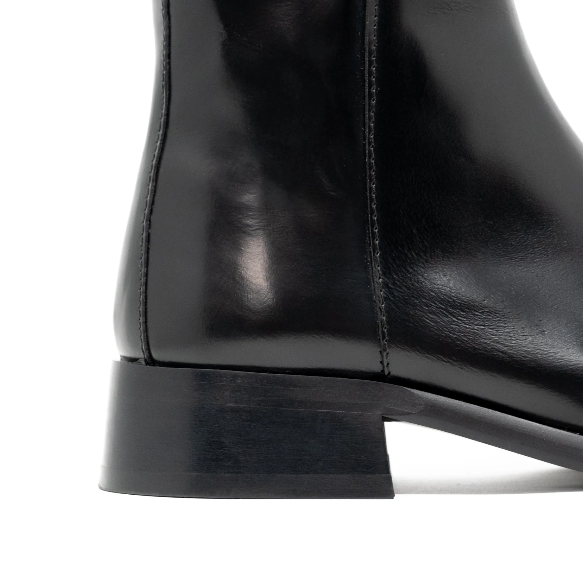 Walk London Abbey Zip Up Cuban Heel Boot Black Shop