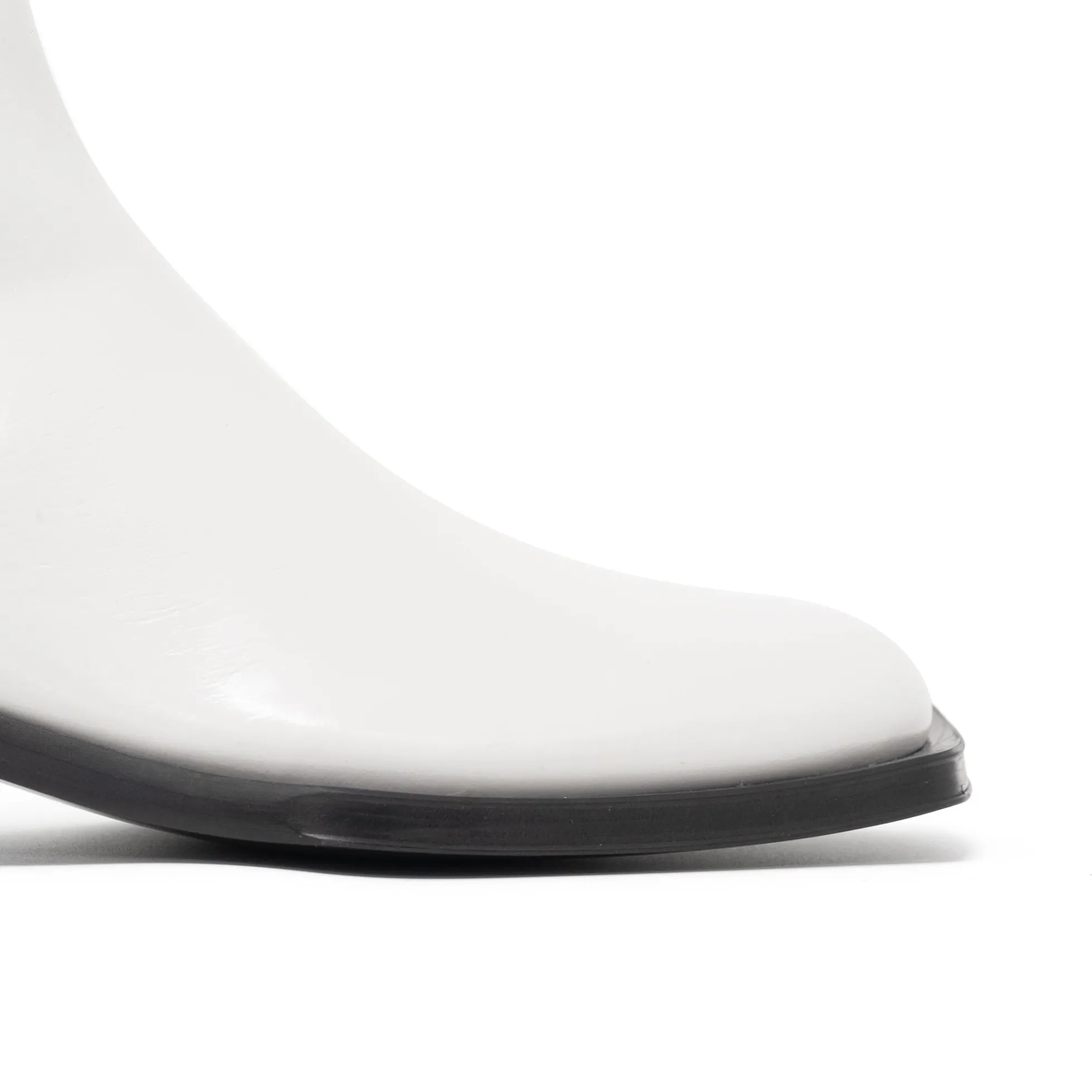 Walk London Abbey Zip Up Cuban Heel Boot White Online