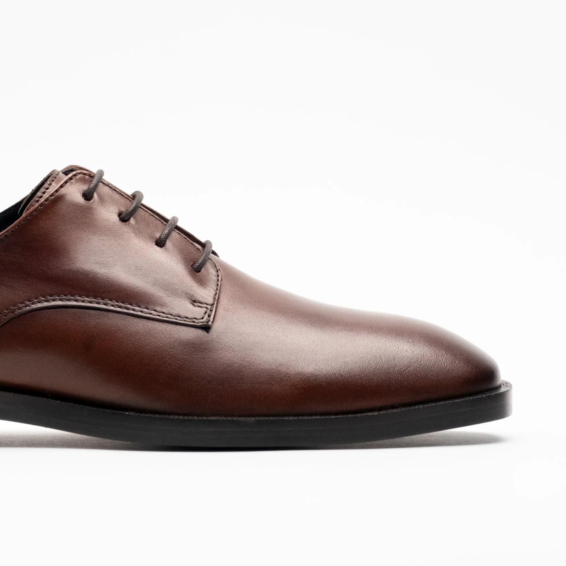 Walk London Alex Derby Shoe Brown Leather Discount