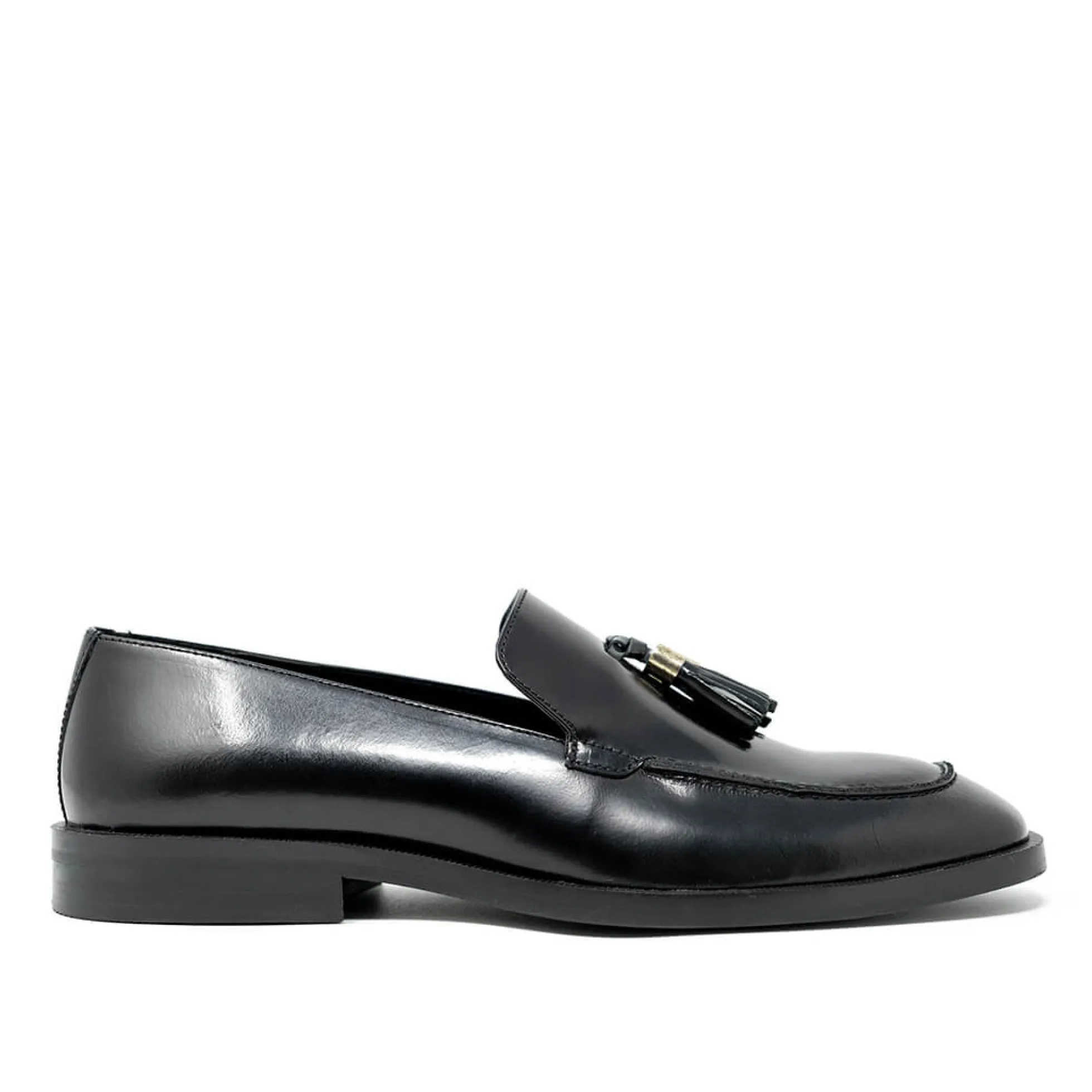 Walk London Alex Tassel Loafer Black Patent Leather Outlet