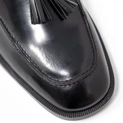 Walk London Alex Tassel Loafer Black Patent Leather Outlet