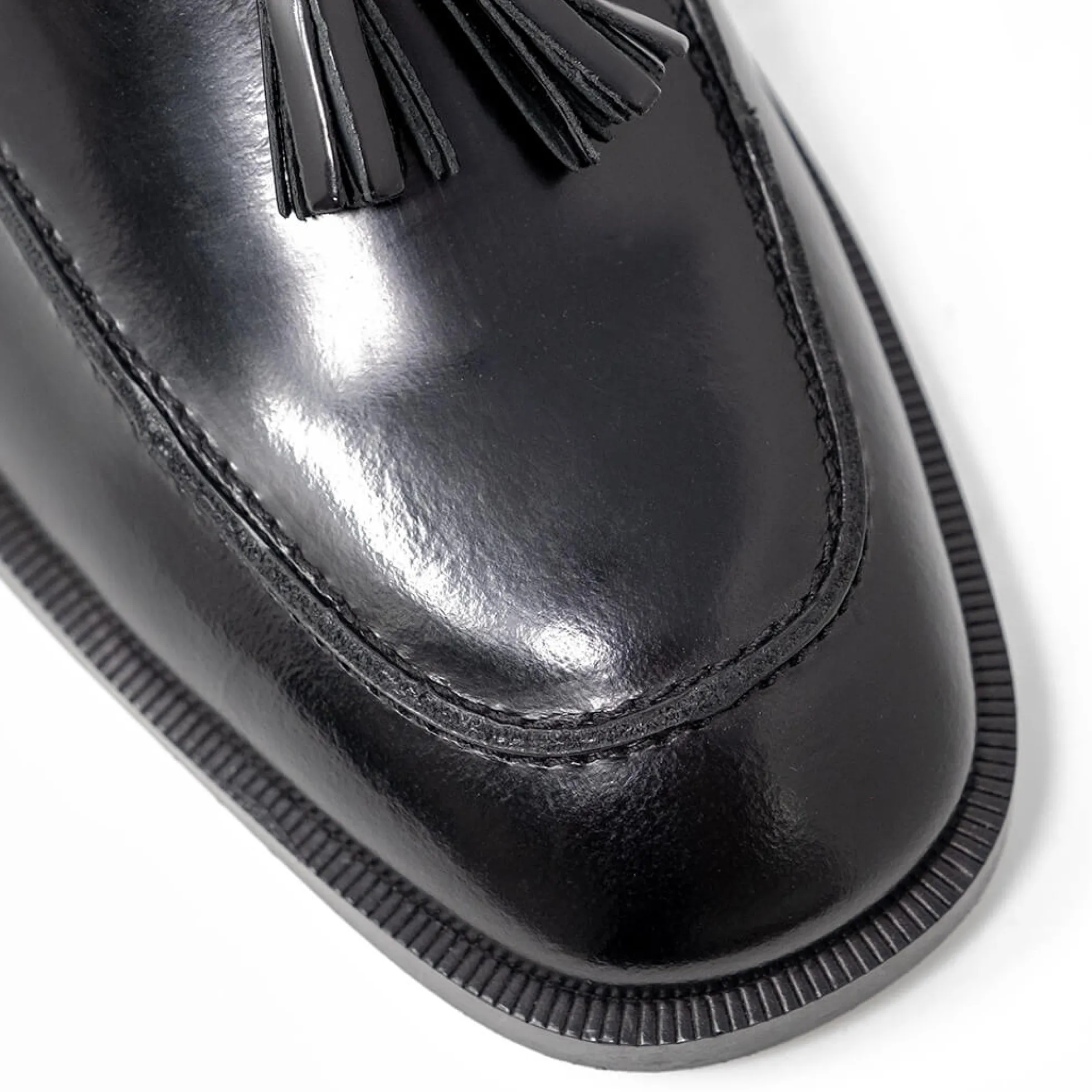 Walk London Alex Tassel Loafer Black Patent Leather Outlet