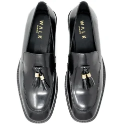 Walk London Alex Tassel Loafer Black Patent Leather Outlet