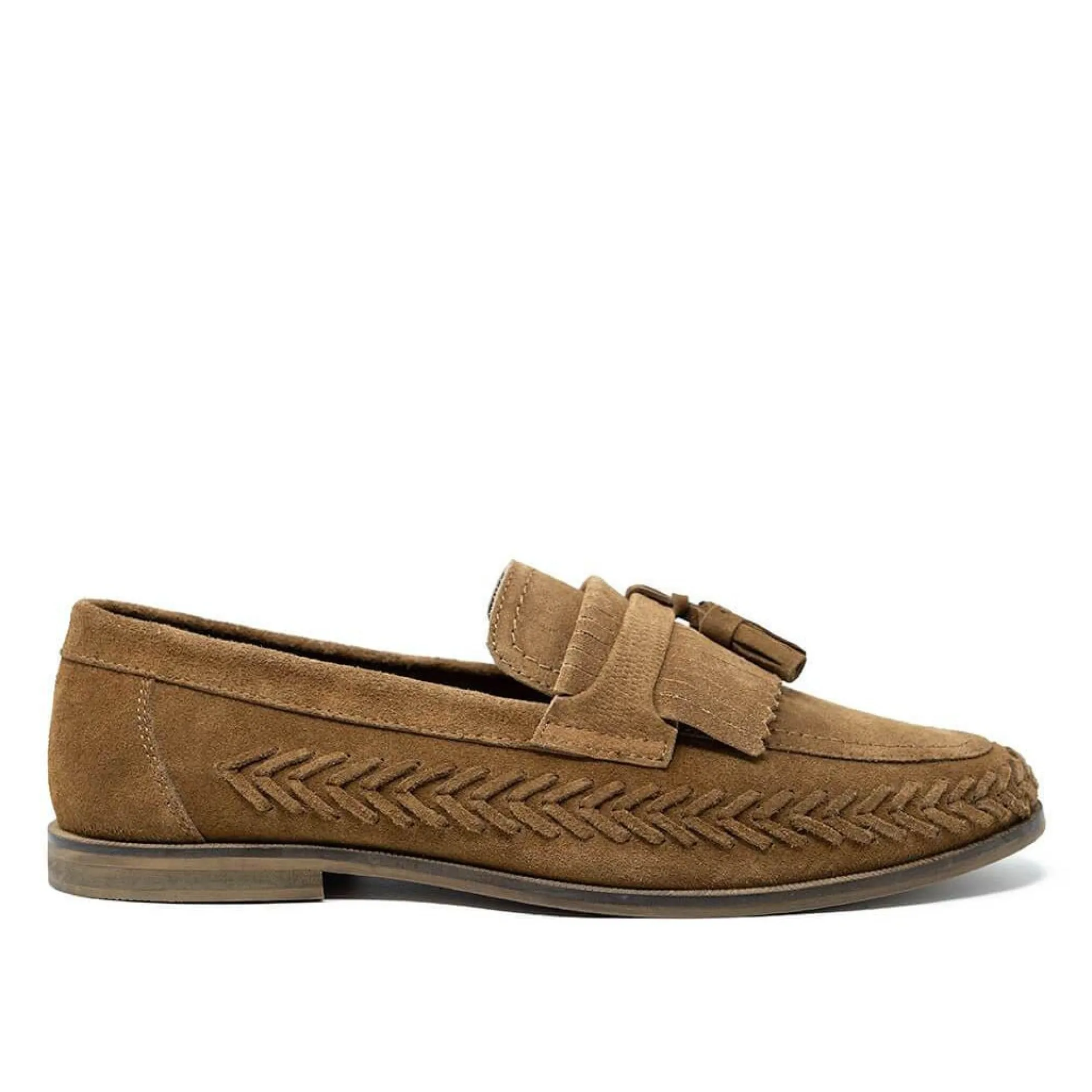 Walk London Arrow Tassel Loafers Tan Suede Cheap