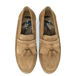 Walk London Arrow Tassel Loafers Tan Suede Cheap