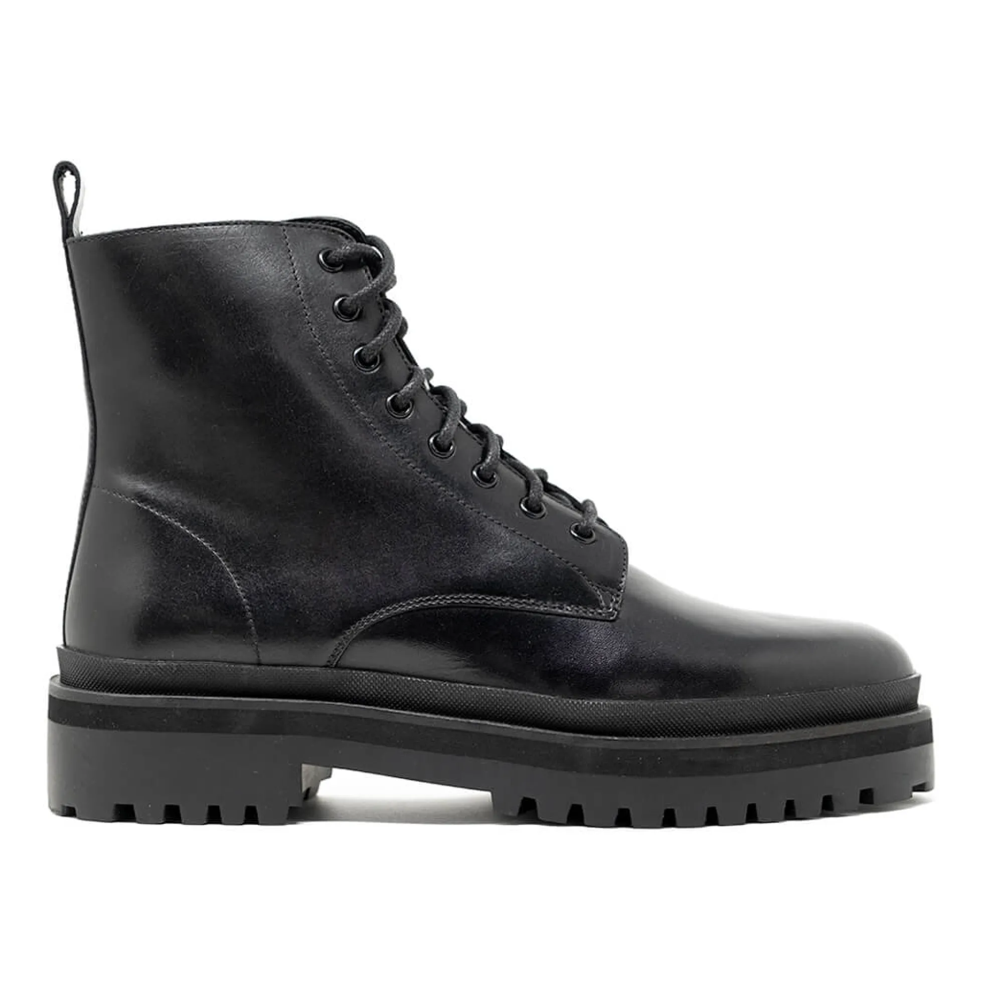 Walk London Astoria Lace Up Boot Black New