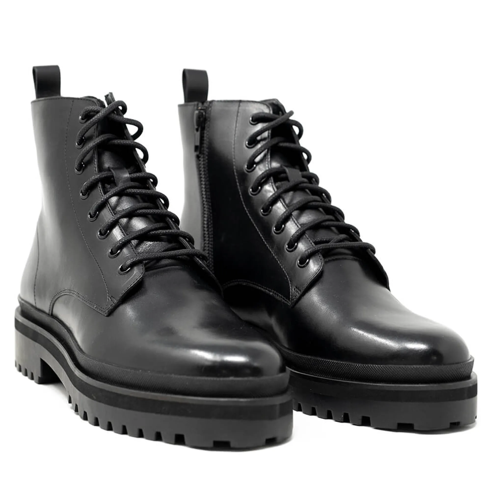 Walk London Astoria Lace Up Boot Black New