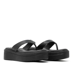Walk London Berlin Toe Post Sandal Black Online