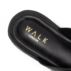 Walk London Berlin Toe Post Sandal Black Online