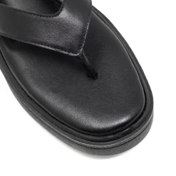 Walk London Berlin Toe Post Sandal Black Best