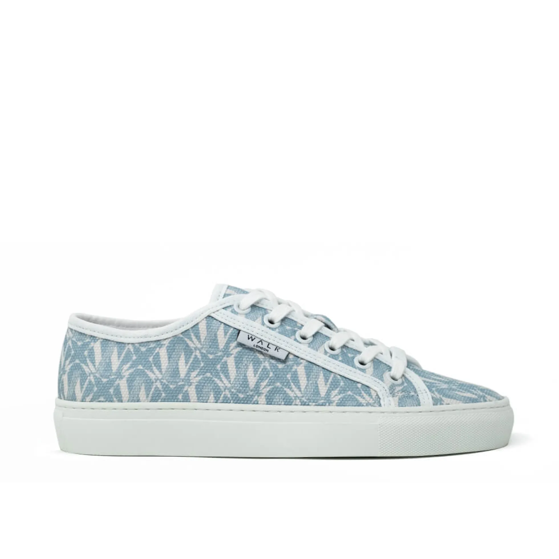 Walk London Boulevard Monogram Trainer Blue Discount