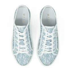 Walk London Boulevard Monogram Trainer Blue Discount