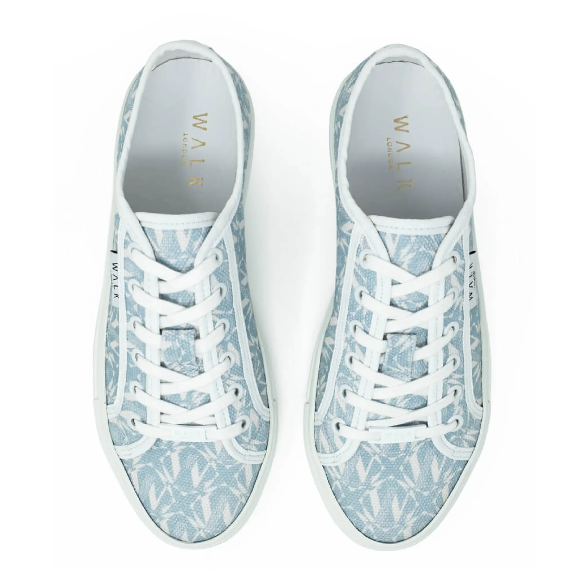 Walk London Boulevard Monogram Trainer Blue Discount