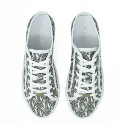Walk London Boulevard Monogram Trainer Khaki Discount