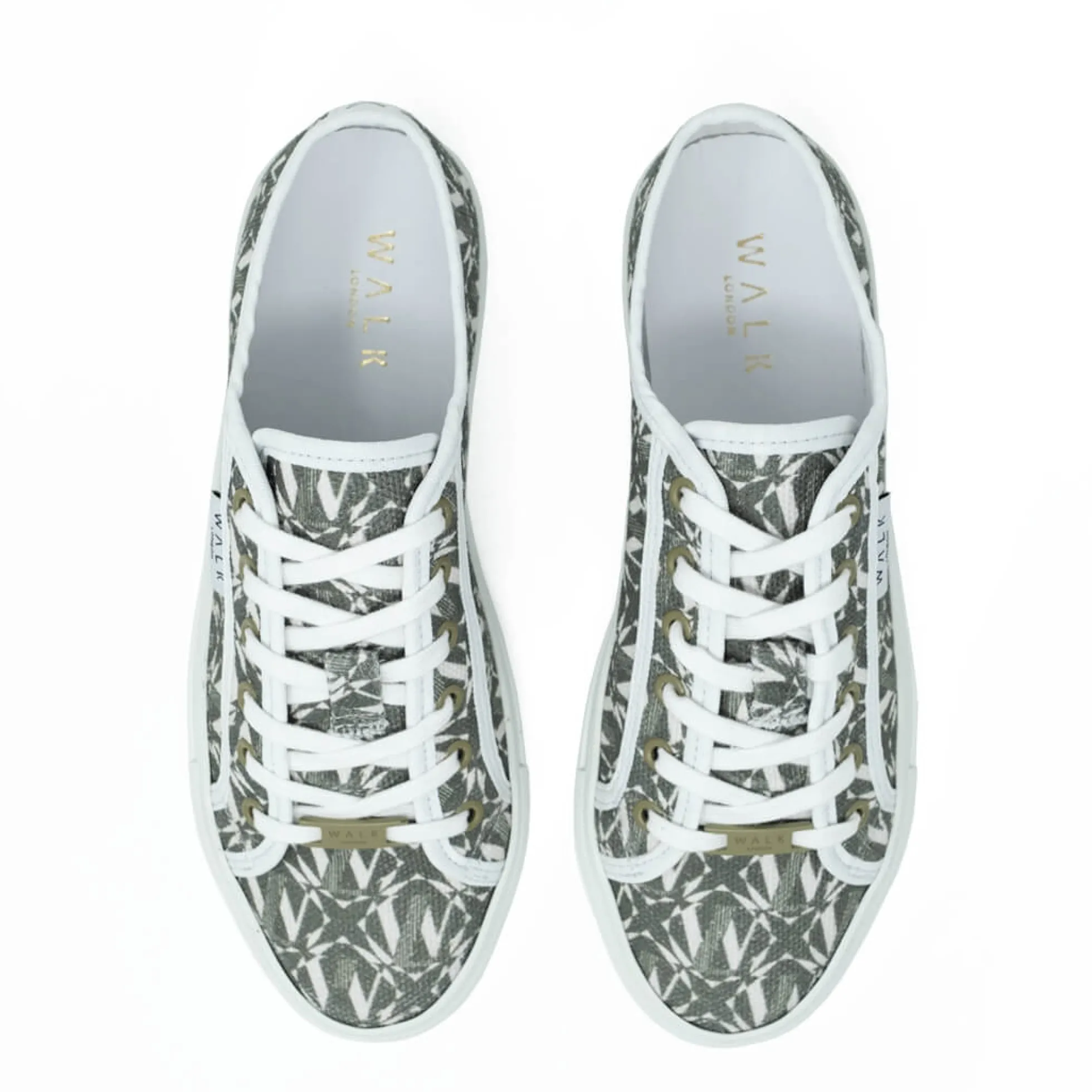 Walk London Boulevard Monogram Trainer Khaki Sale