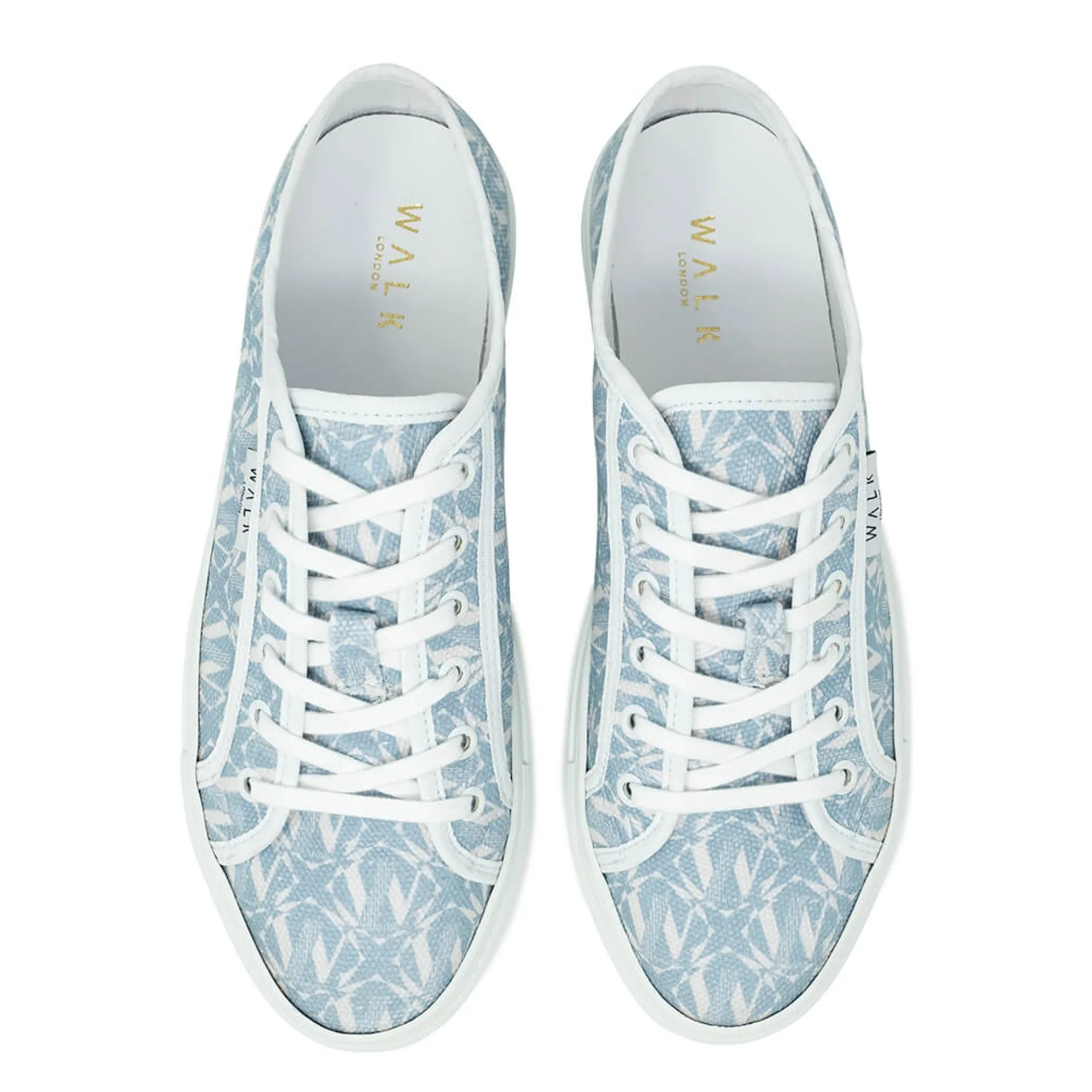 Walk London Boulevard Monogram Trainer Blue Store