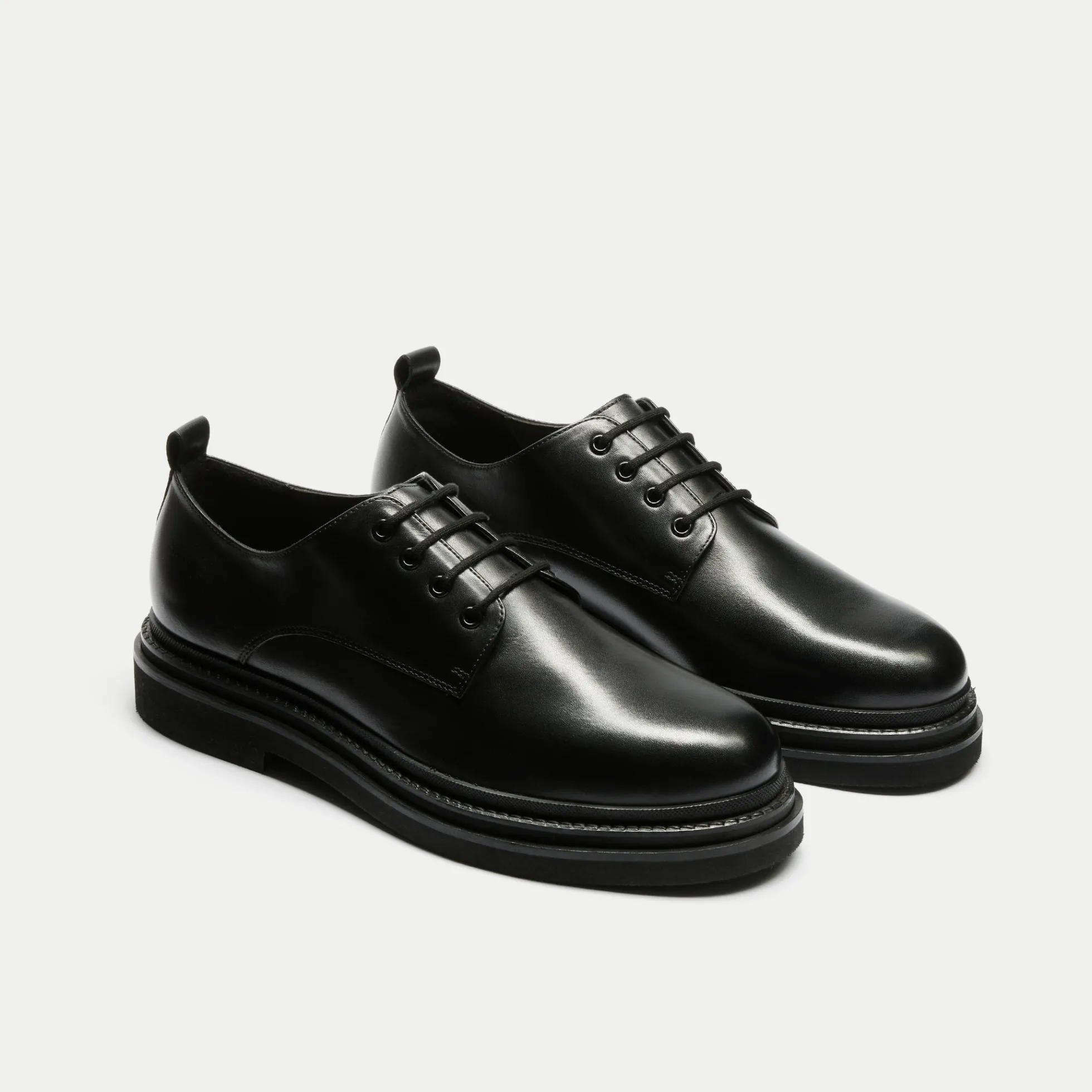 Walk London Brooklyn Derby Shoe Black Shop