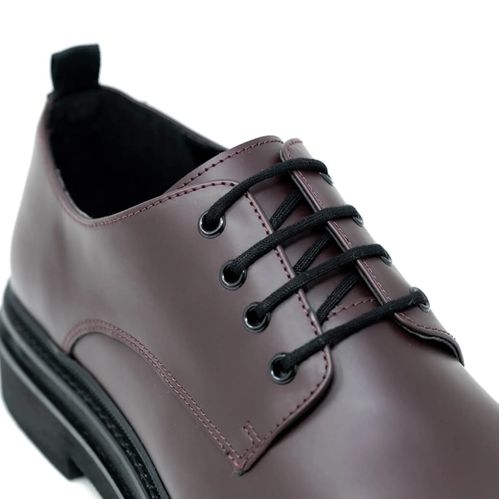 Walk London Brooklyn Derby Shoe Burgundy Cheap
