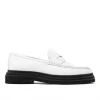Walk London Brooklyn Penny Loafer White Leather Outlet