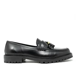 Walk London Campus Tassel Loafer Black Cheap