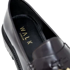 Walk London Campus Tassel Loafer Burgundy Outlet