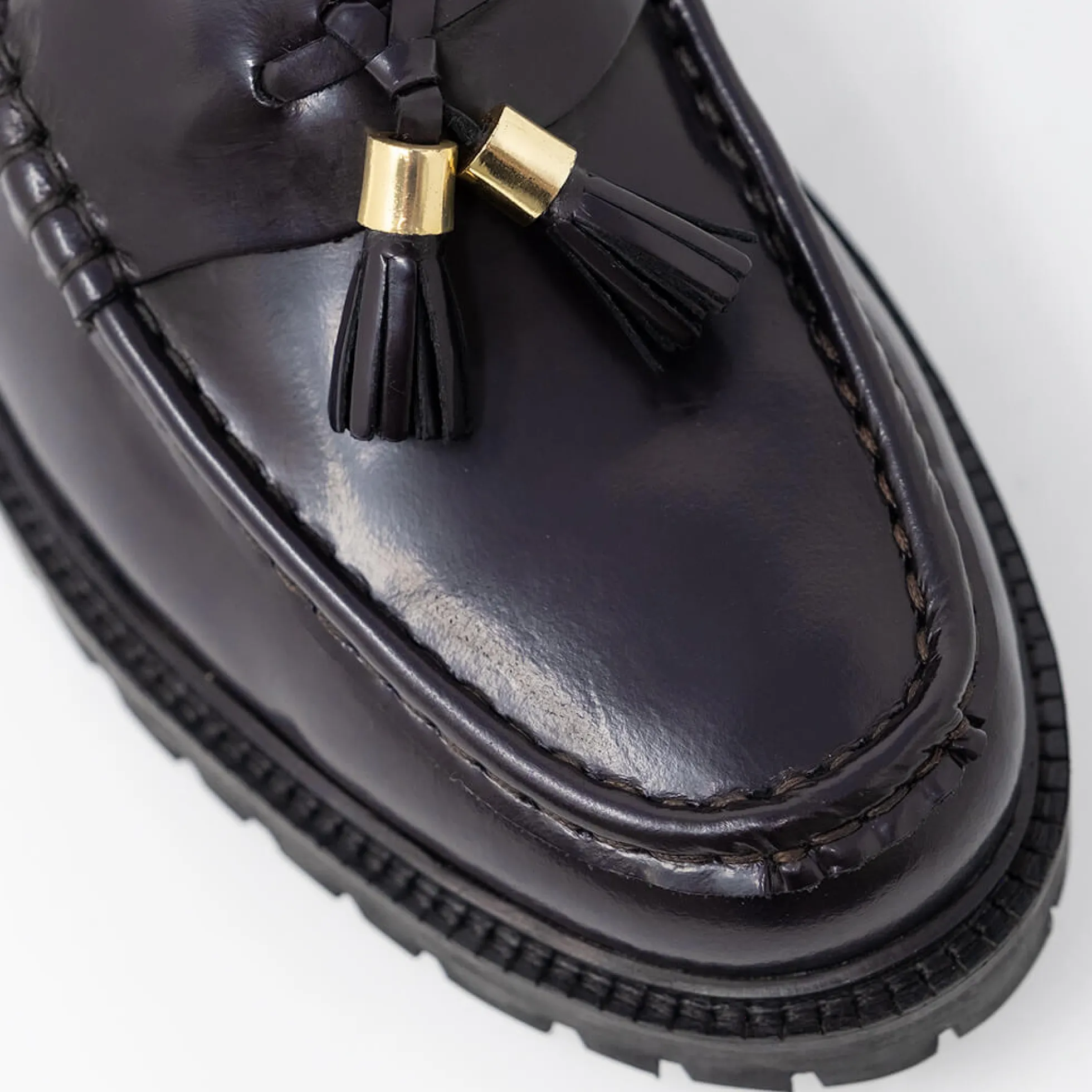 Walk London Campus Tassel Loafer Burgundy Outlet