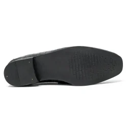 Walk London Capri Embossed Saddle Loafer Black Best Sale