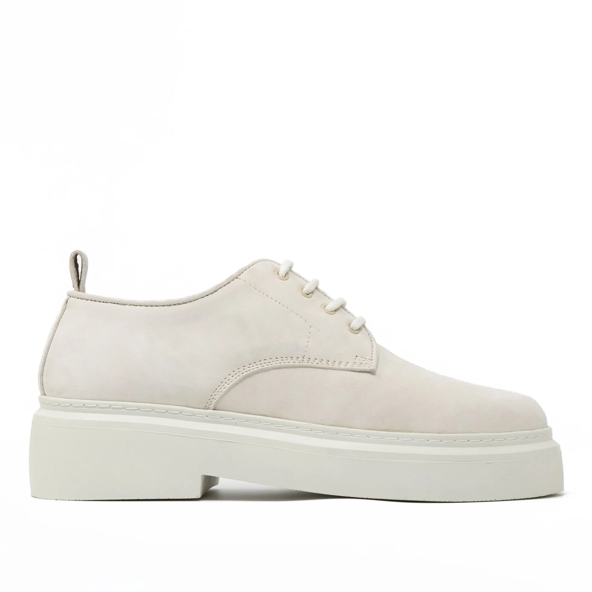 Walk London Club Derby Shoe Off White Nubuck Hot