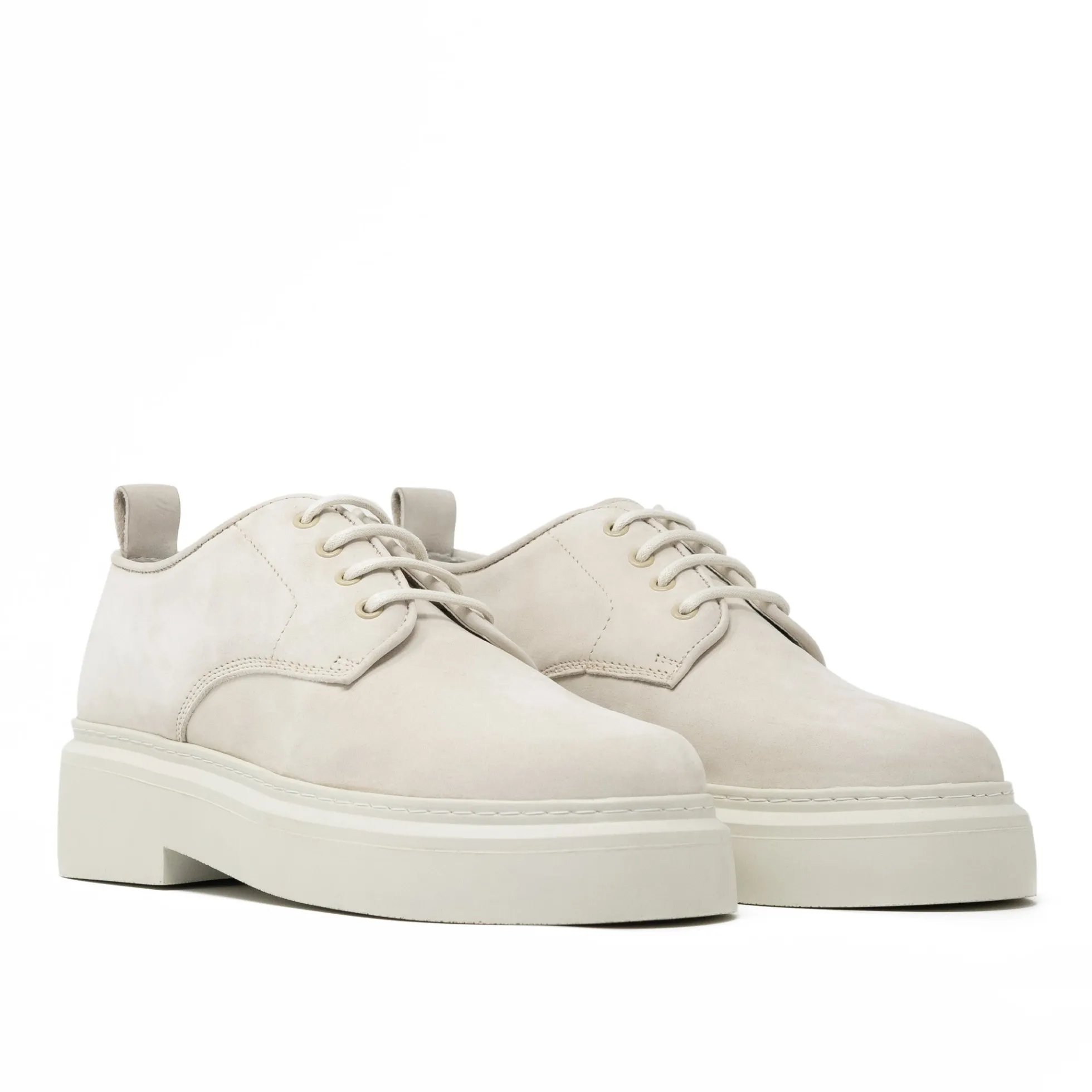 Walk London Club Derby Shoe Off White Nubuck Hot