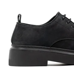 Walk London Club Derby Shoe Black Nubuck Store