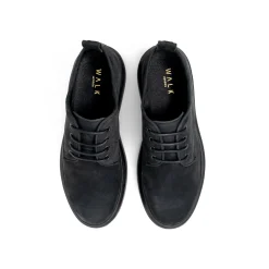 Walk London Club Derby Shoe Black Nubuck Store