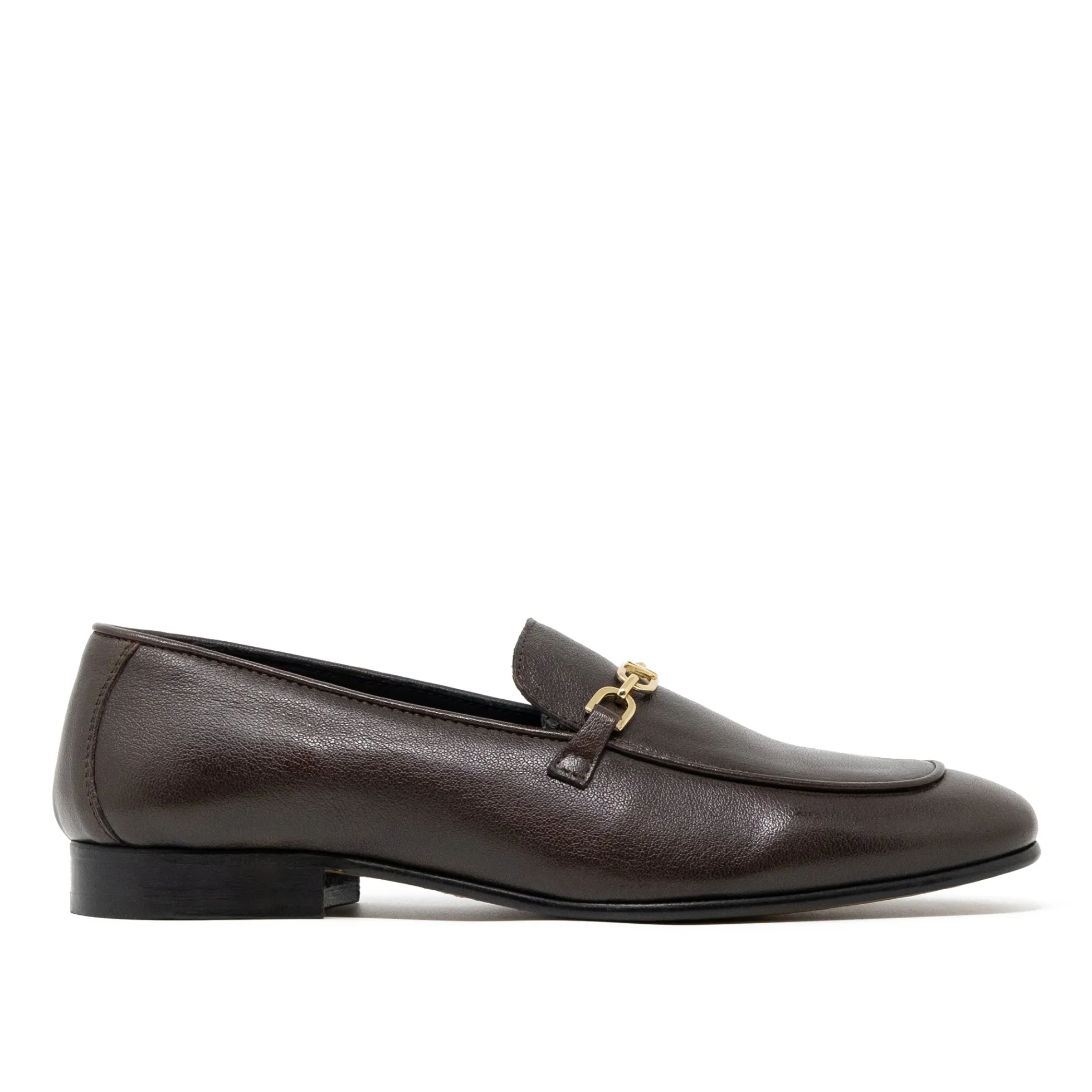 Walk London Como Trim Loafer Brown Leather Discount