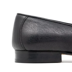 Walk London Como Trim Loafer Black Leather Best Sale