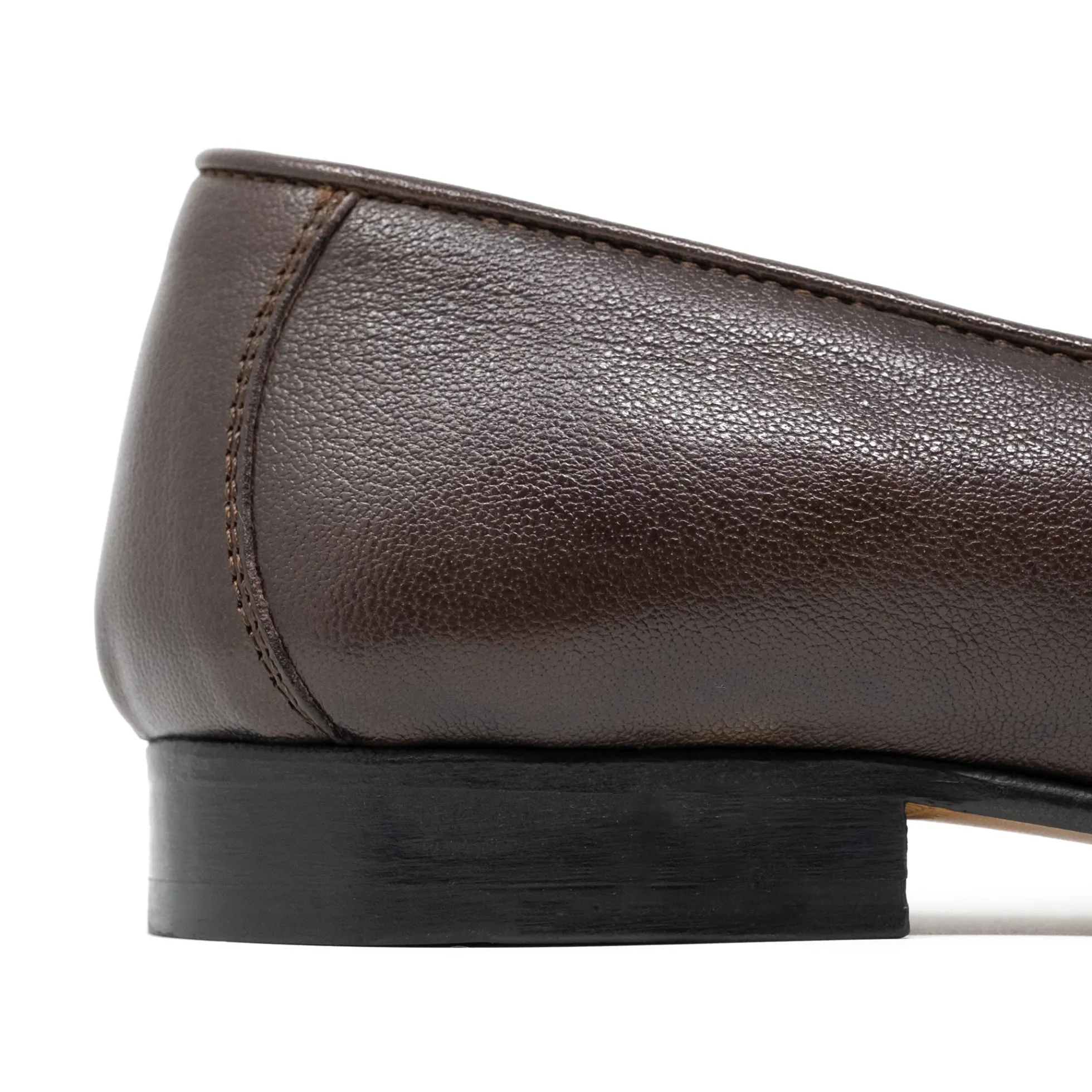 Walk London Como Trim Loafer Brown Leather Discount
