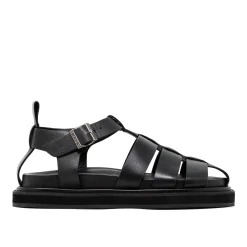 Walk London Copenhagen Fisherman Sandal Black Hot
