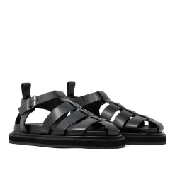 Walk London Copenhagen Fisherman Sandal Black Hot