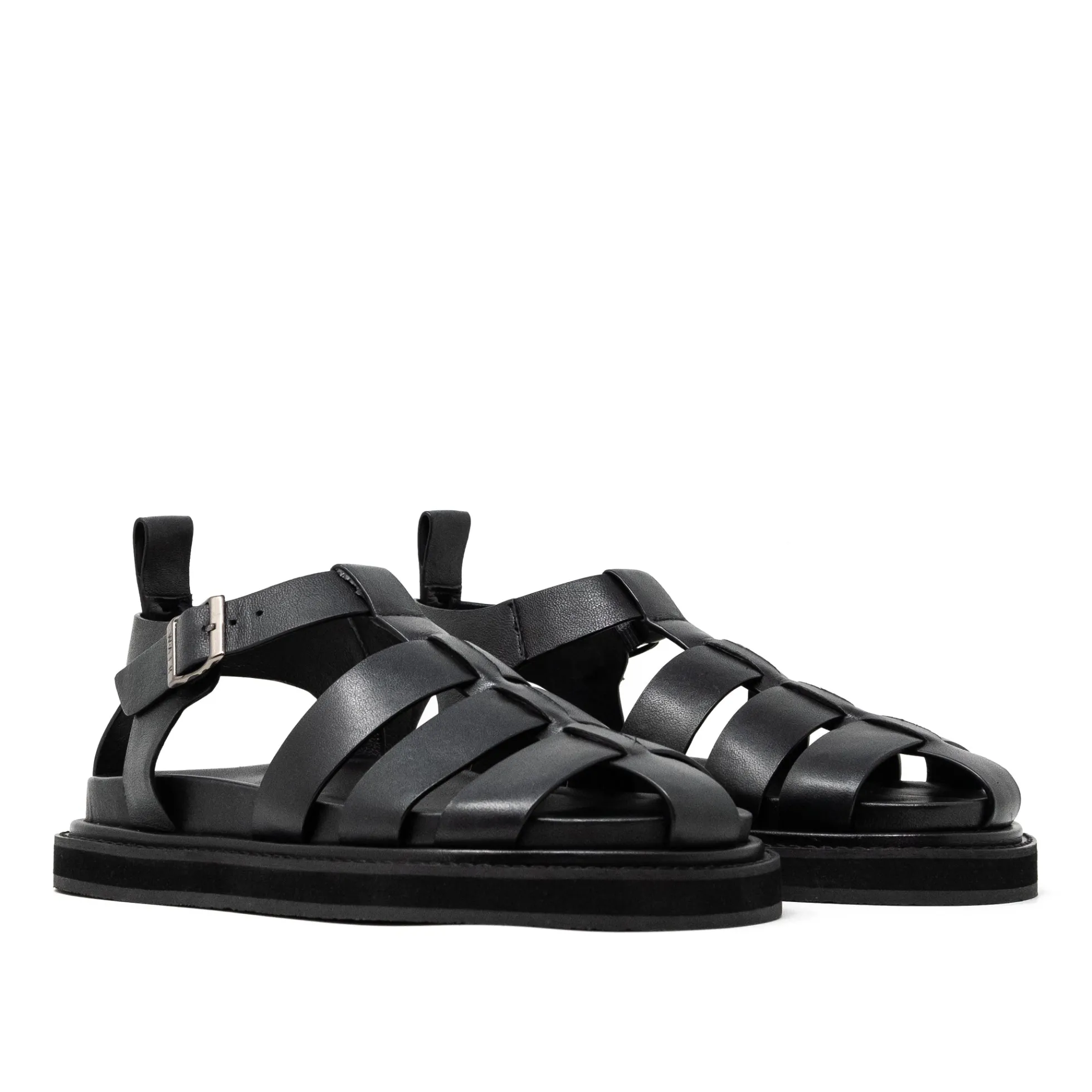 Walk London Copenhagen Fisherman Sandal Black Hot