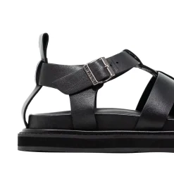 Walk London Copenhagen Fisherman Sandal Black Hot