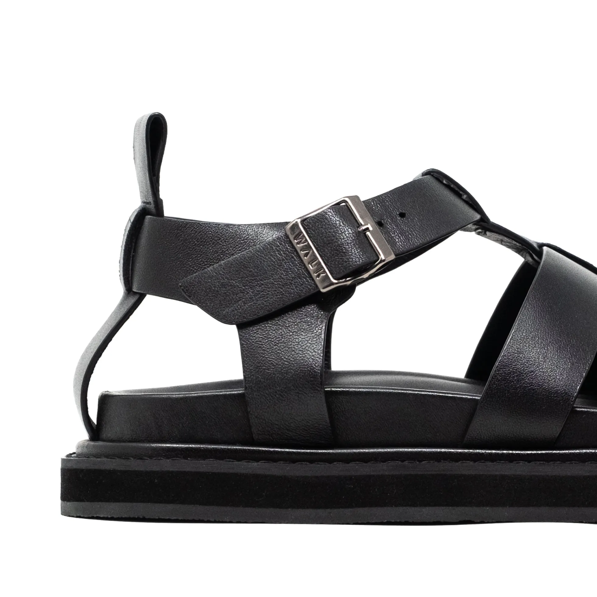 Walk London Copenhagen Fisherman Sandal Black Hot