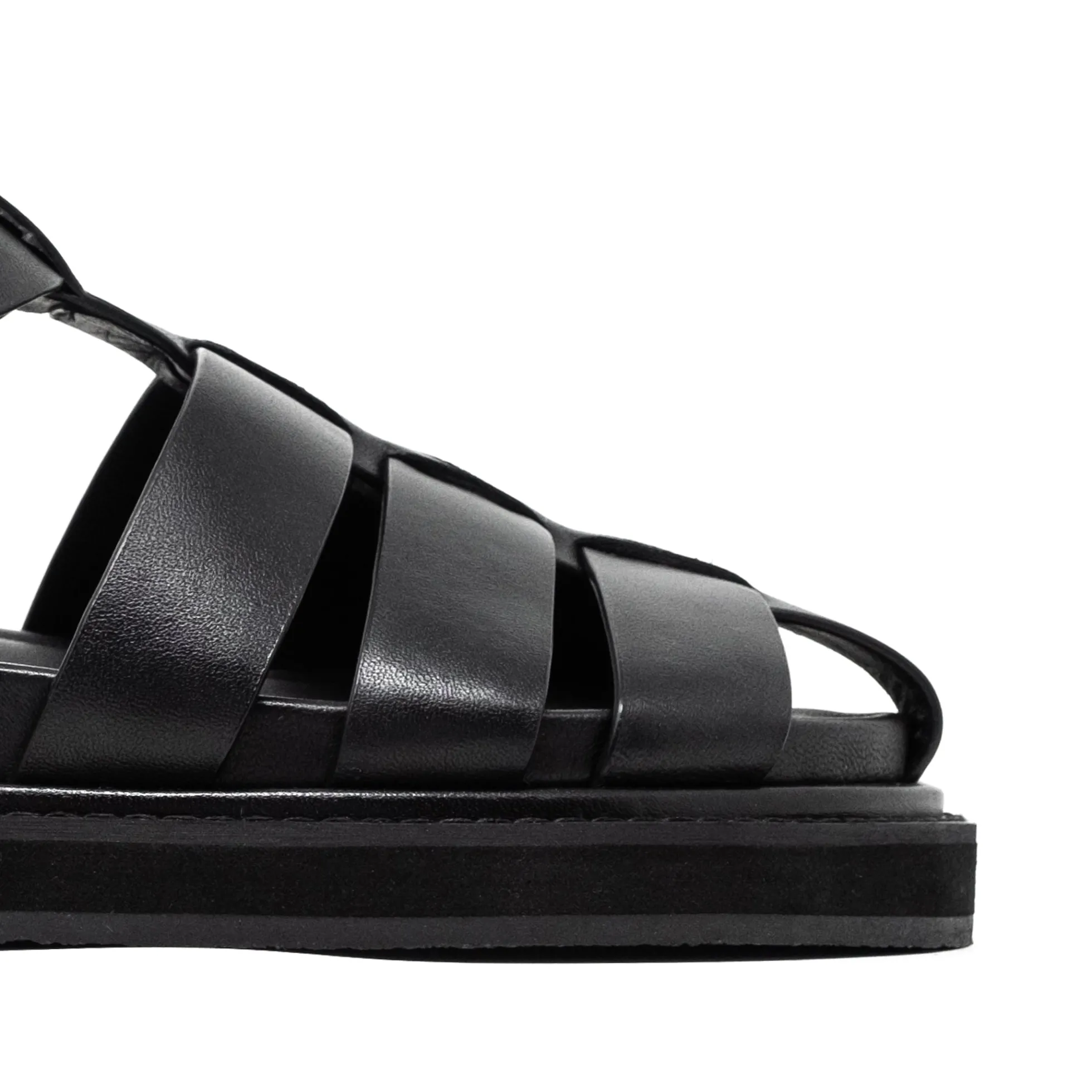 Walk London Copenhagen Fisherman Sandal Black Hot