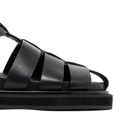 Walk London Copenhagen Fisherman Sandal Black Cheap