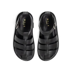 Walk London Copenhagen Fisherman Sandal Black Hot
