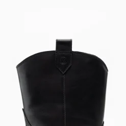 Walk London Cora Western Boot Black Leather Hot