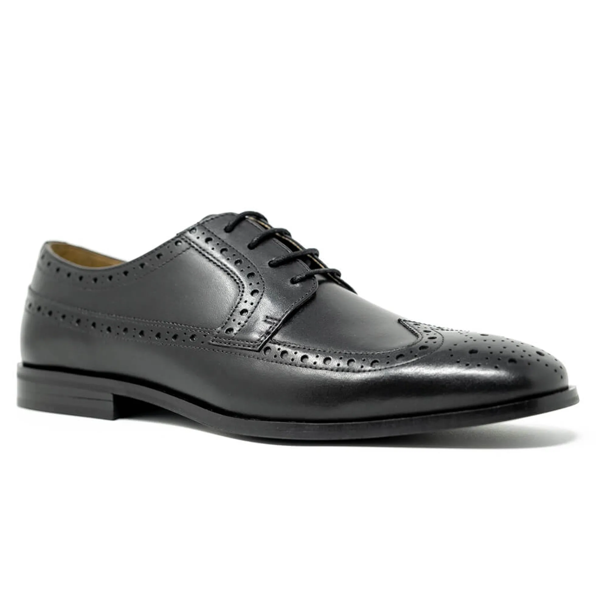 Walk London Florence Brogue Shoe Black Shop