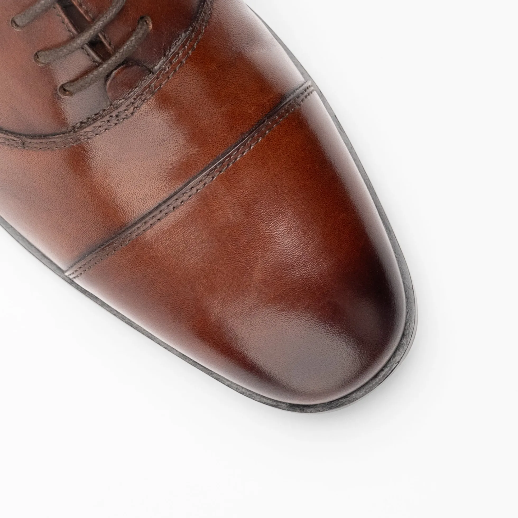 Walk London Florence Oxford Toe Cap Shoe Brown Store