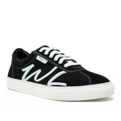 Walk London Hawk Sneaker Black Suede Flash Sale